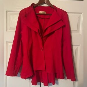 Hybrid & Co. Double-Lapel Peplum Blazer